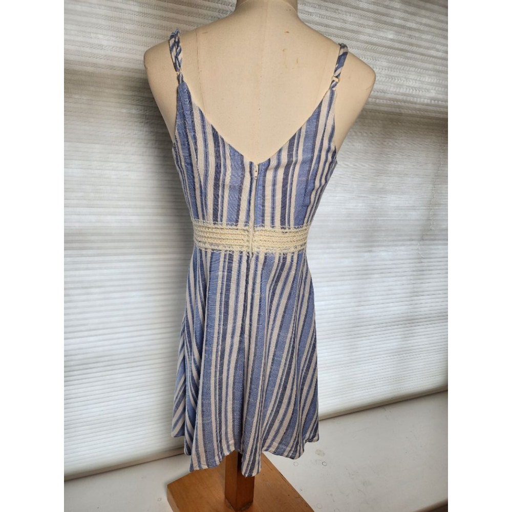 Women's Speechless Dress XS Blue White Striped Sleeveless Casual - Picture 3 of 5